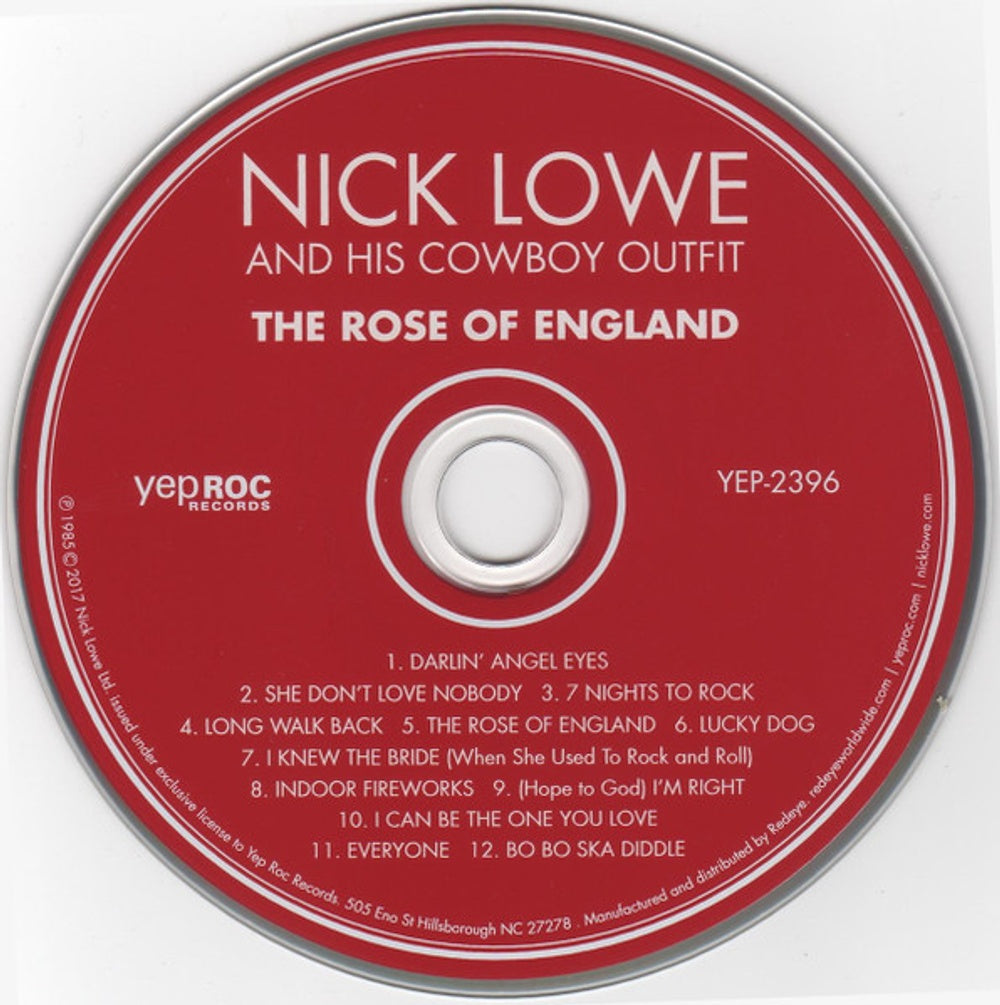 Nick Lowe – The Rose Of England Music CD