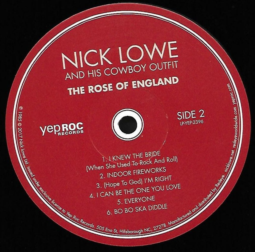 Nick Lowe – The Rose Of England (LP Vinyl) Vinyl Record