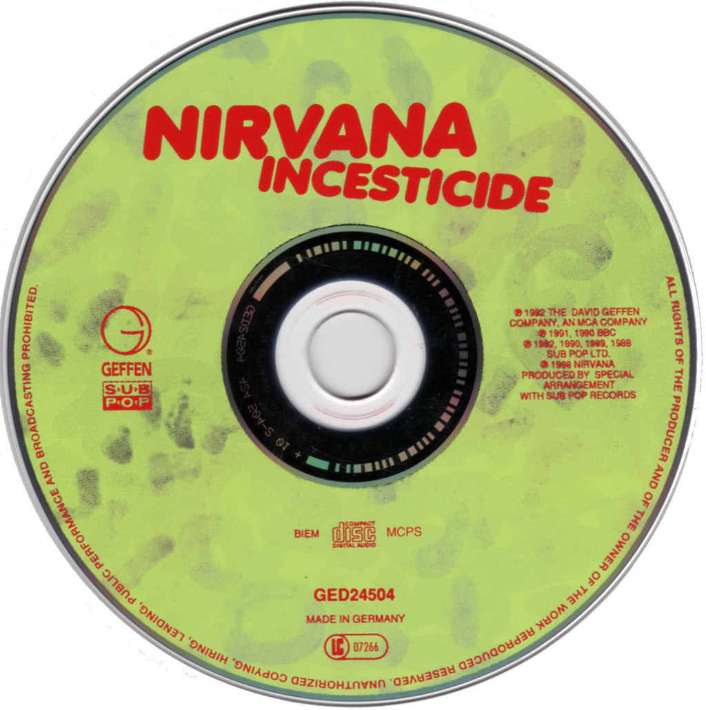 Nirvana – Incesticide Music CD