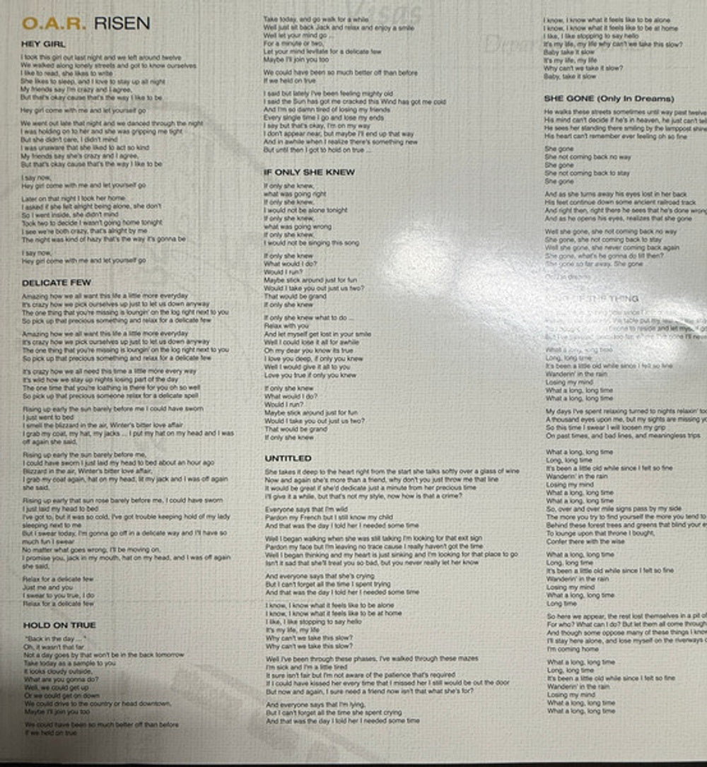 O.A.R. – Risen (LP Vinyl) Vinyl Record