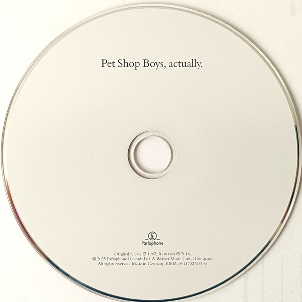 Pet Shop Boys – Actually Music CD