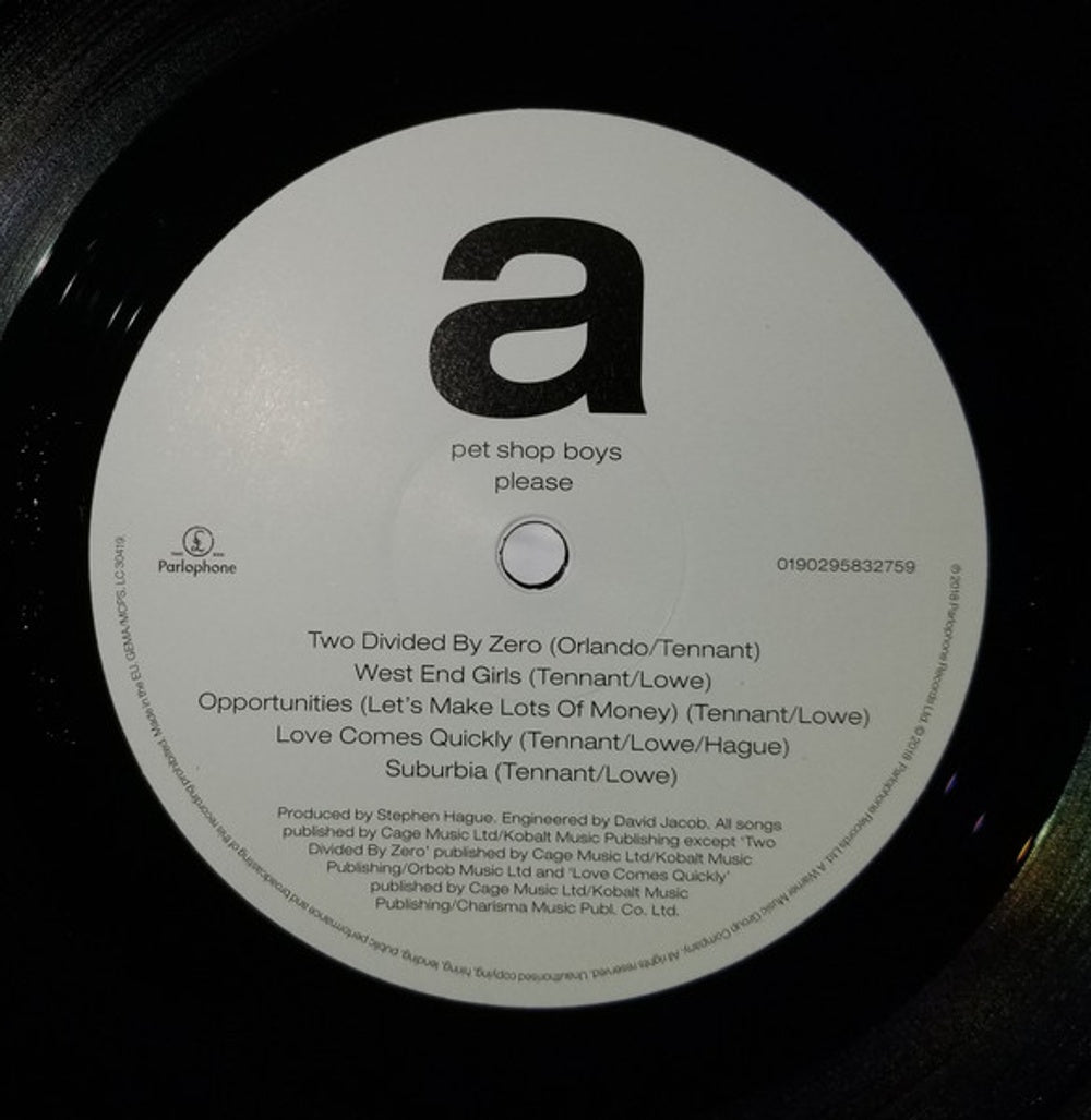 Pet Shop Boys – Please (LP Vinyl) Vinyl Record