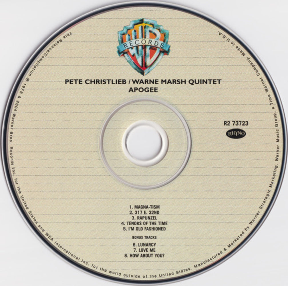 Pete Christlieb – Apogee Music CD