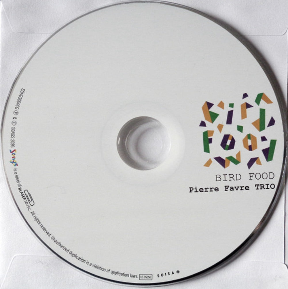 Pierre Favre Trio – Bird Food Music CD