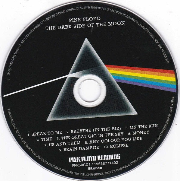 Pink Floyd – The Dark Side of the Moon: 50th Anniversary Music CD
