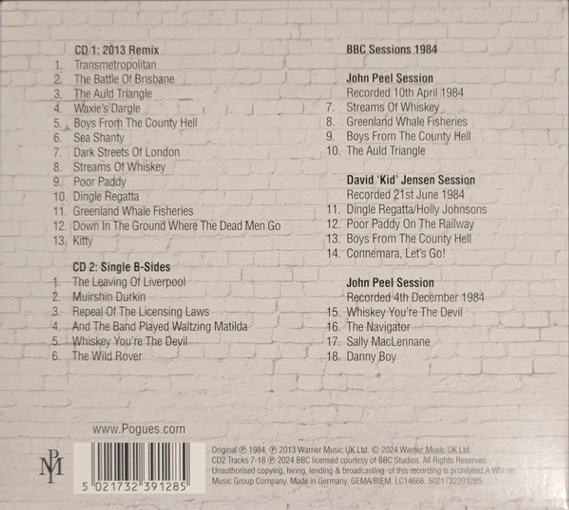 The Pogues – Red Roses For Me (2-CD) Music CD