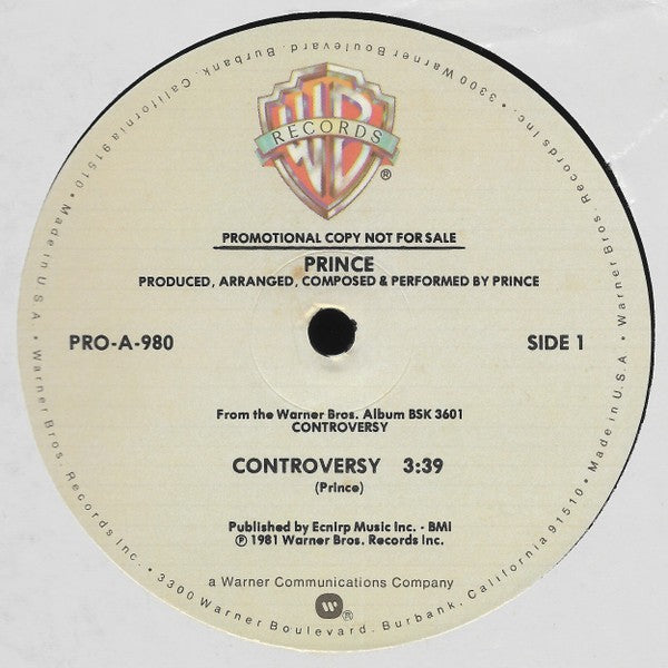 Prince – Controversy (LP Vinyl) Vinyl Record