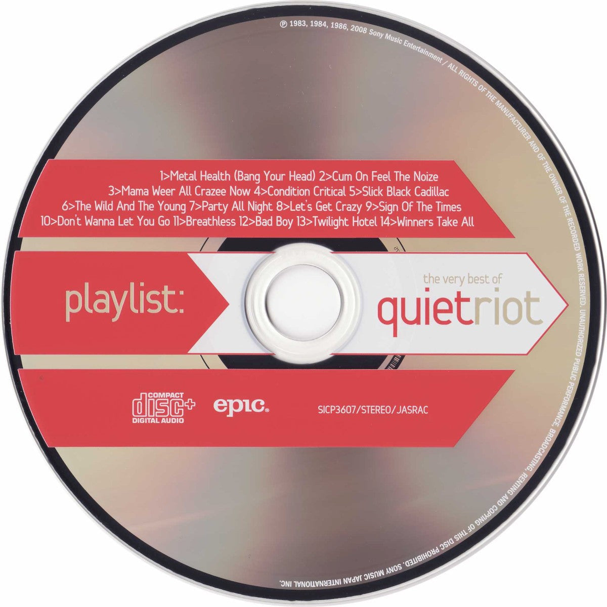 Quiet Riot – The Very Best Of Quiet Riot Music CD