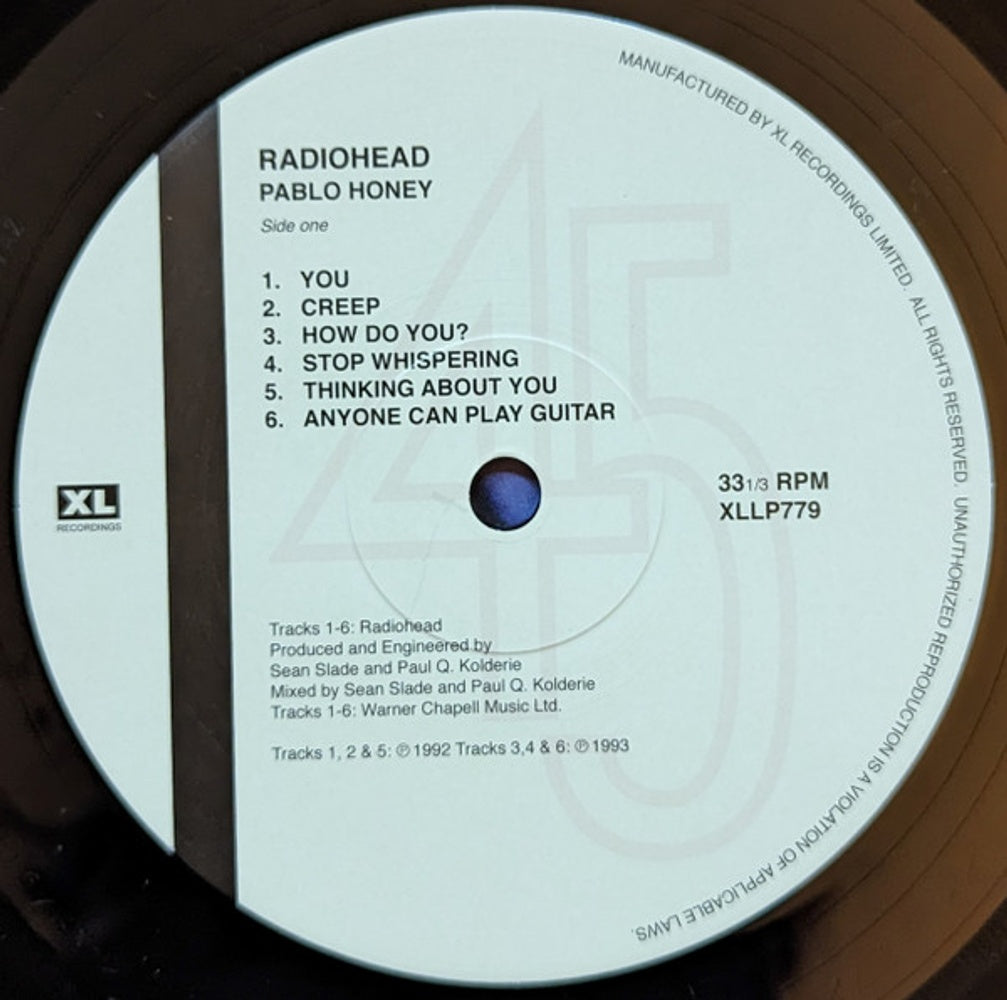 Radiohead – Pablo Honey (LP Vinyl) Vinyl Record