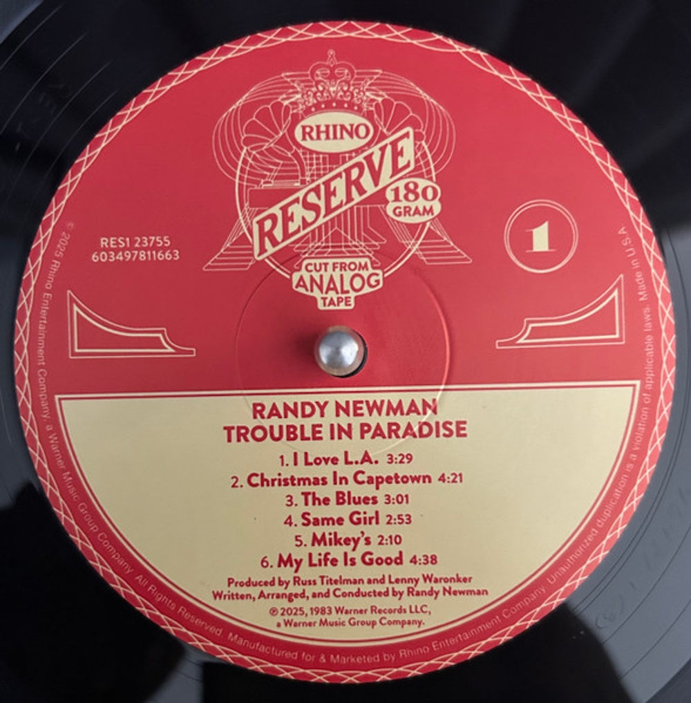 Randy Newman – Trouble In Paradise (LP Vinyl) Vinyl Record