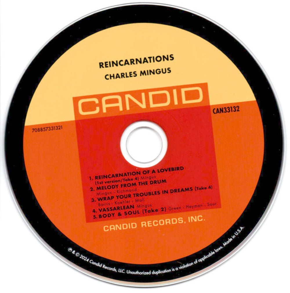 Charles Mingus - Reincarnations Music CD