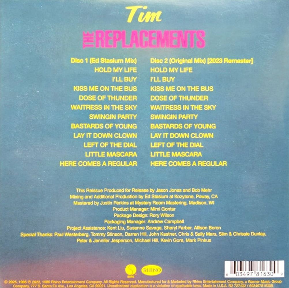 The Replacements – Tim (2-CD) Music CD