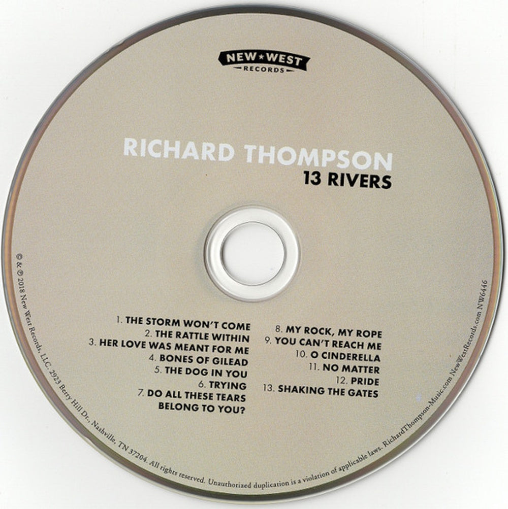 Richard Thompson – 13 Rivers Music CD