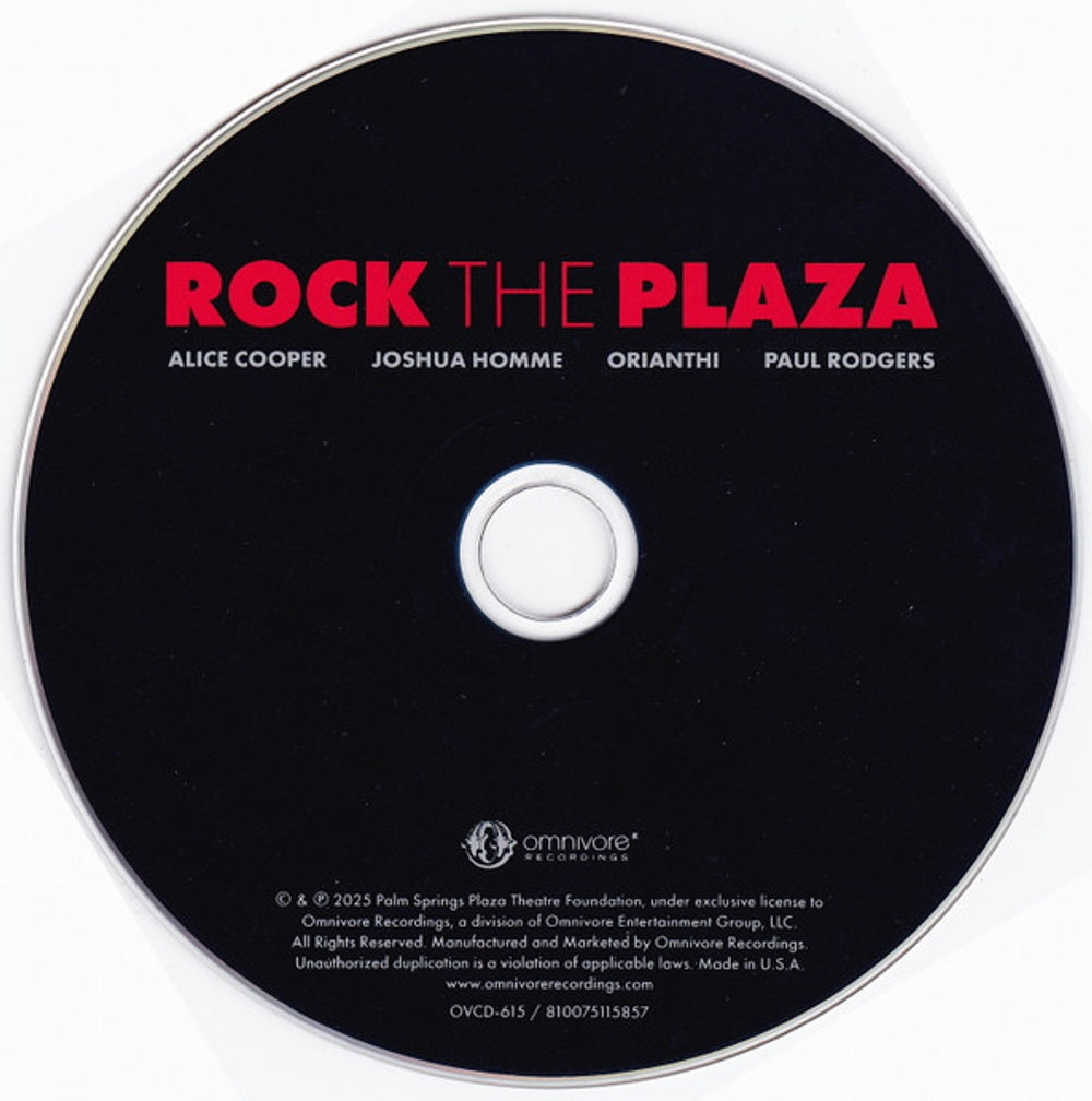 Rock The Plaza - Concert To Save The Historic Plaza Theatre Music CD