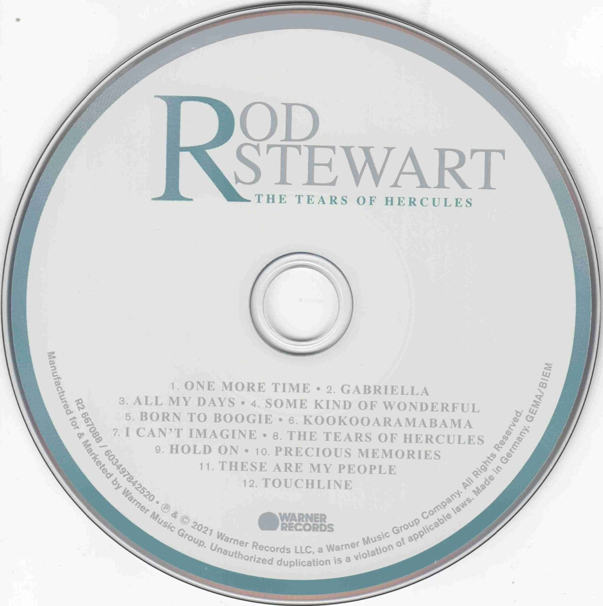 Rod Stewart – The Tears Of Hercules Music CD