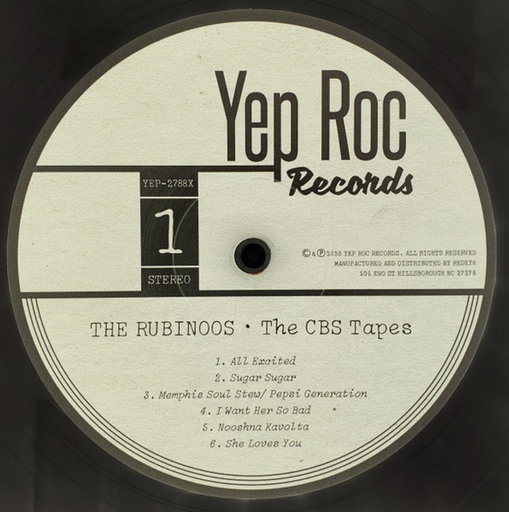 The Rubinoos – The CBS Tapes (Colored Vinyl LP) Vinyl Record