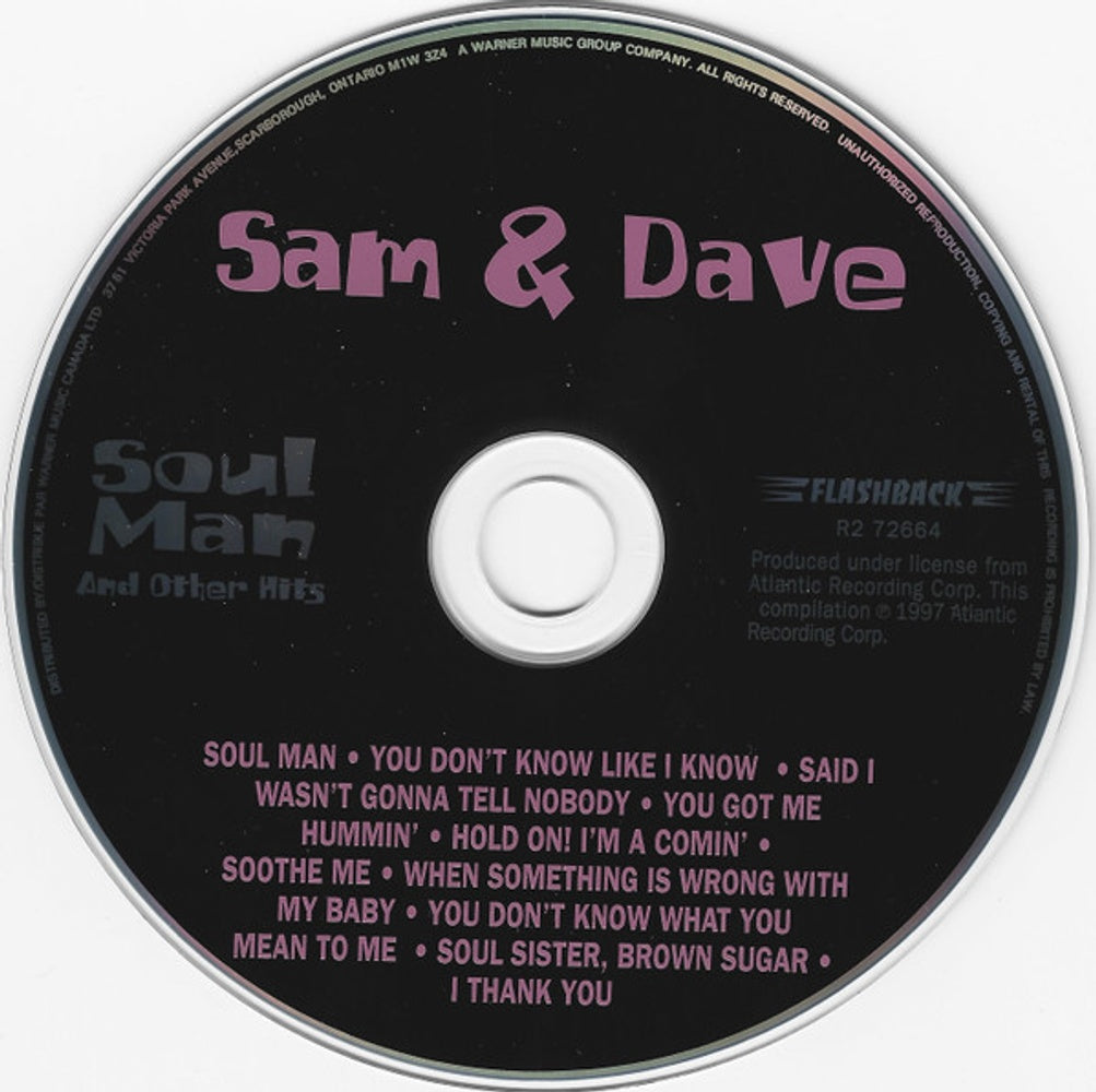 Sam & Dave – Soul Man & Other Hits Music CD