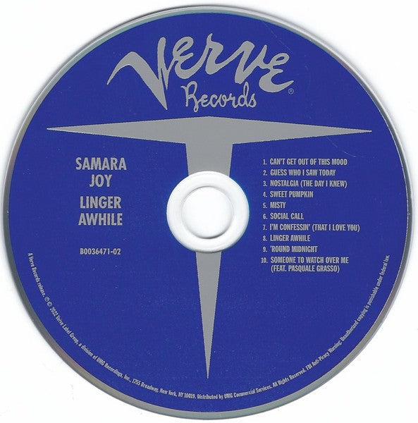 Samara Joy – Linger Awhile Music CD