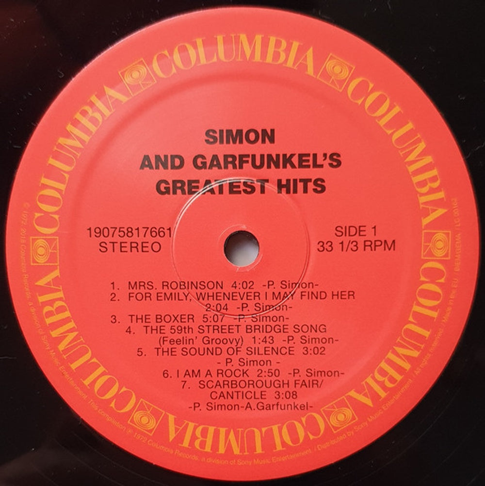 Simon & Garfunkel – Greatest Hits (LP Vinyl) Vinyl Record