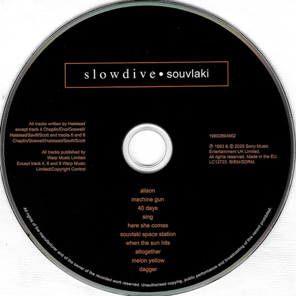Slowdive – Souvlaki Music CD