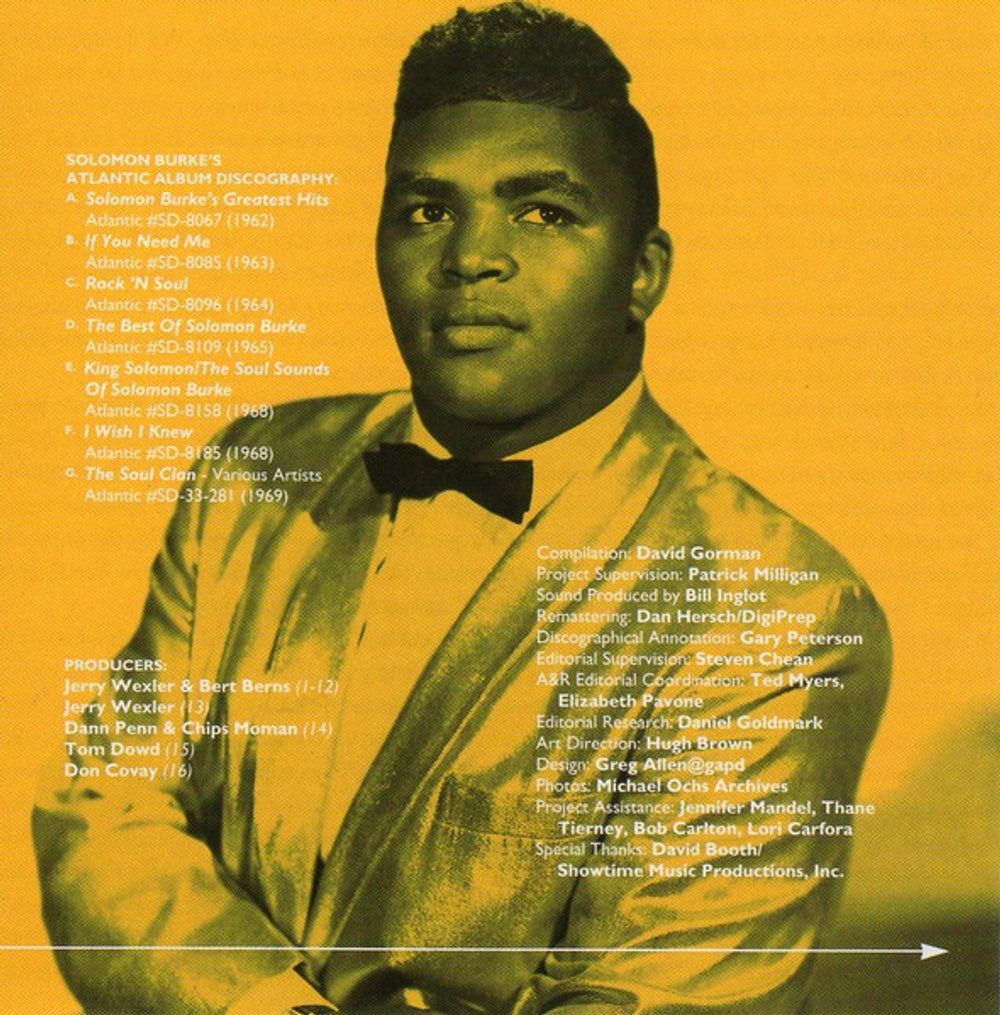 Solomon Burke – The Very Best Of Solomon Burke Music CD