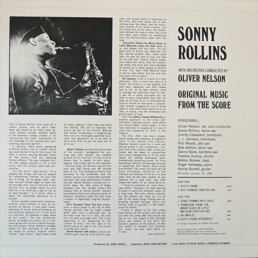 Sonny Rollins – Alfie (LP Vinyl) Vinyl Record
