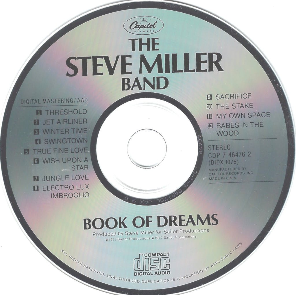 Steve Miller Band – Book of Dreams Music CD