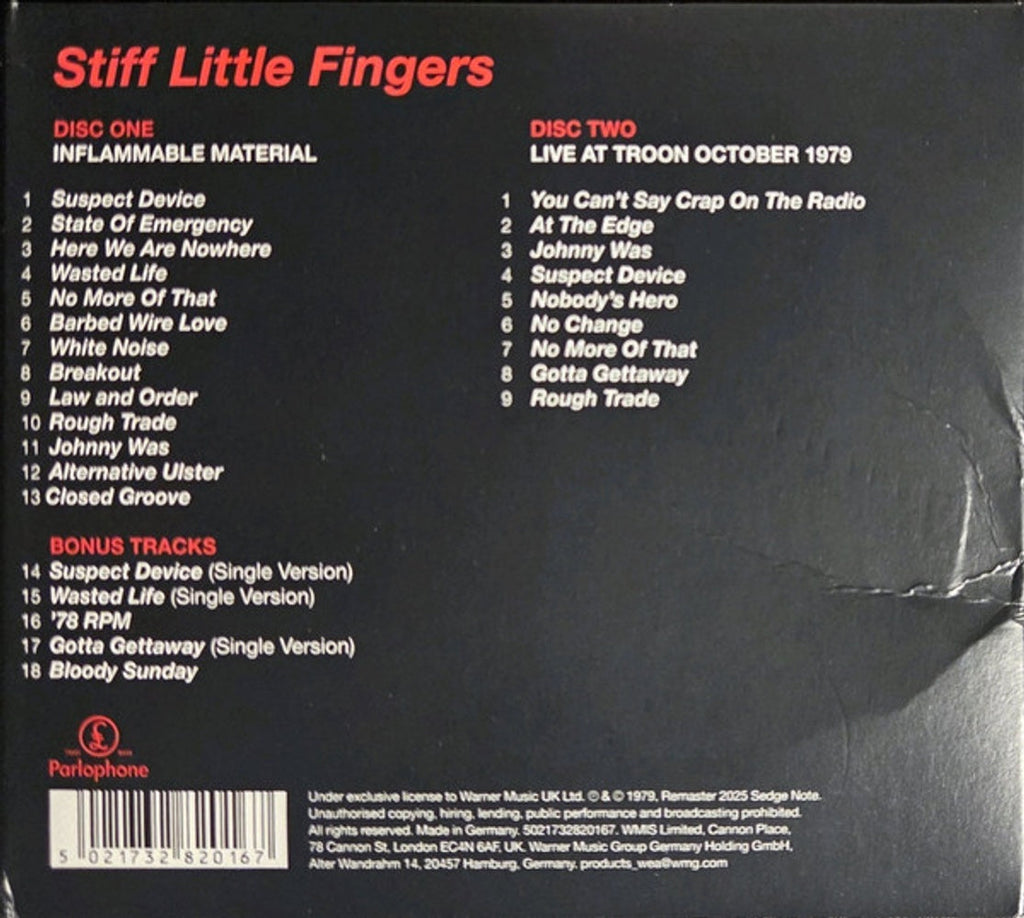 Stiff Little Fingers – Inflammable Material (4-CD + DVD)