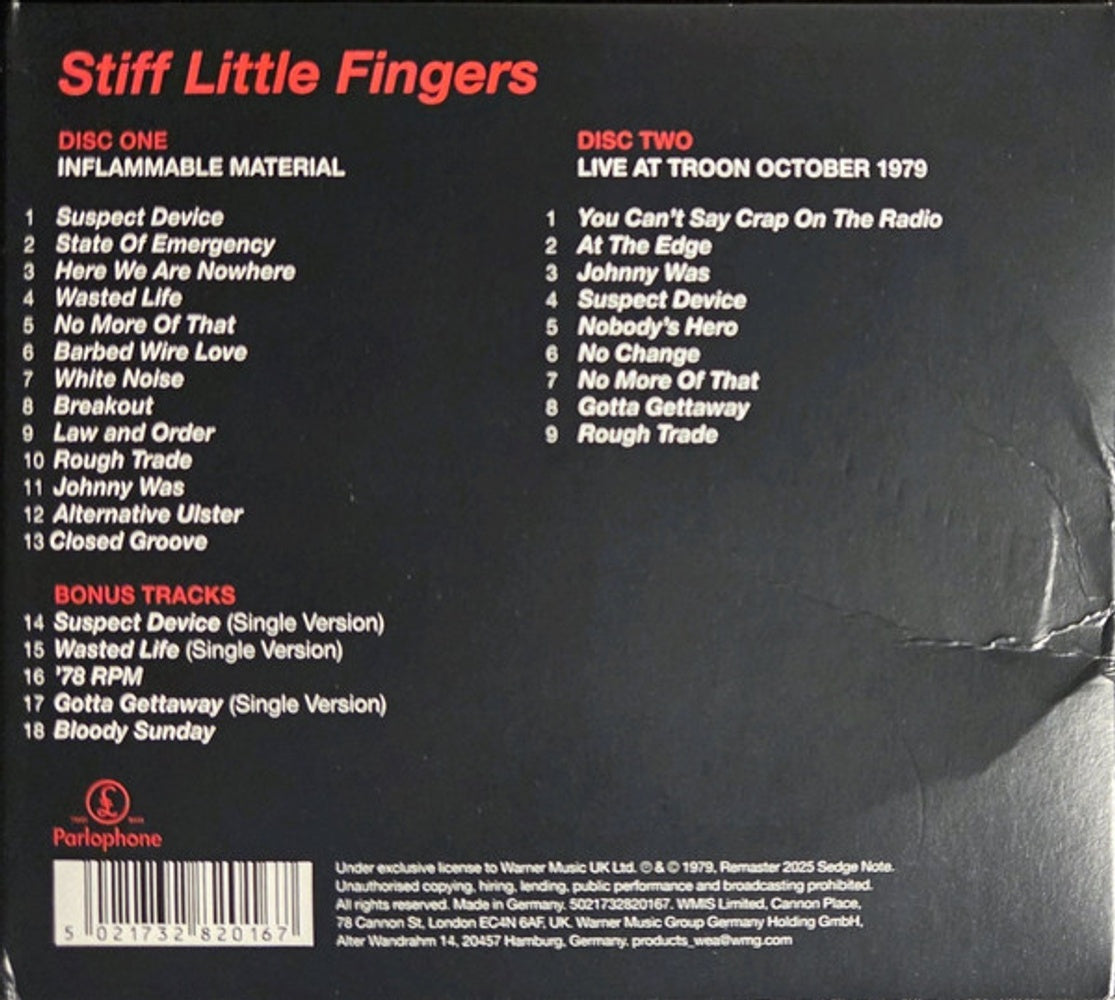 Stiff Little Fingers – Inflammable Material (4-CD + DVD)