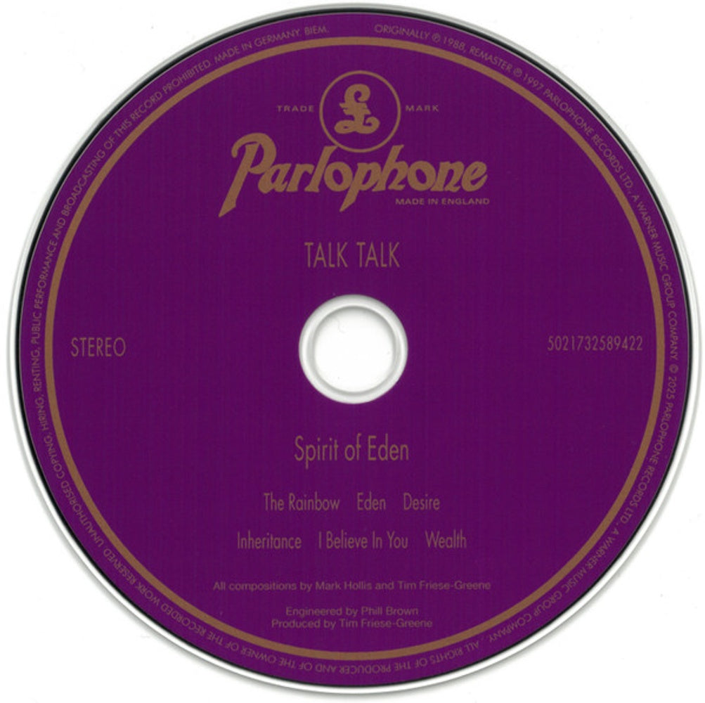 Talk Talk – Spirit Of Eden Music CD