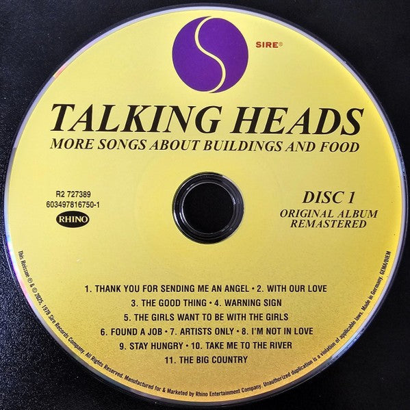 Talking Heads – More Songs About Buildings And Food (3-CD + Blu-ray) Music CD