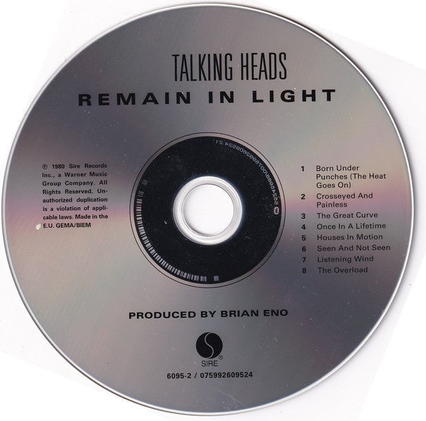Talking Heads – Remain in Light Music CD