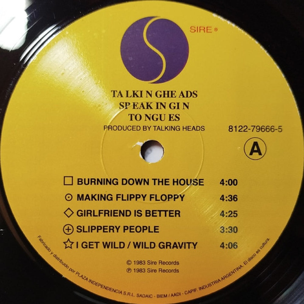 Talking Heads – Speaking In Tongues (LP Vinyl) Vinyl Record