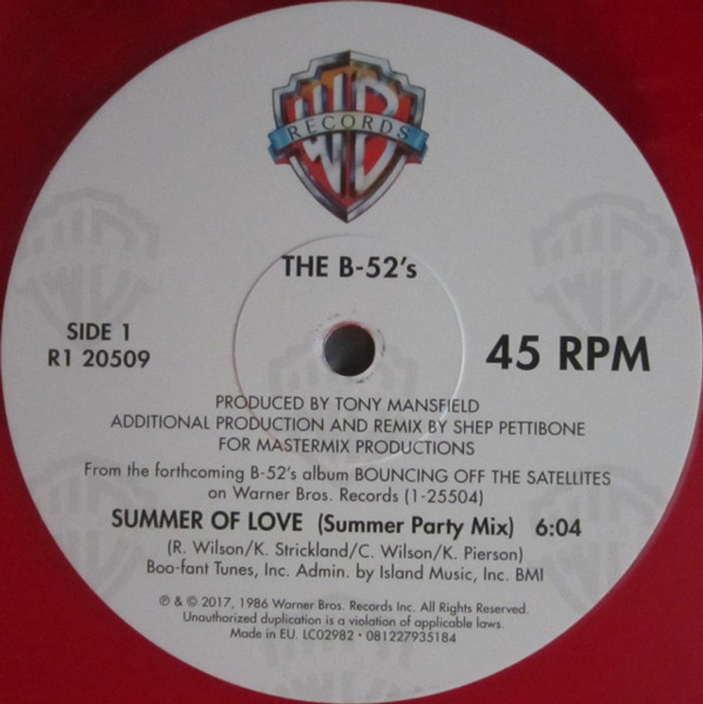 The B-52's – Summer Of Love (12" Inch Vinyl) Vinyl Record