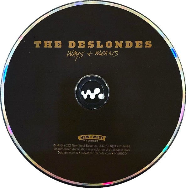 The Deslondes – Ways & Means Music CD
