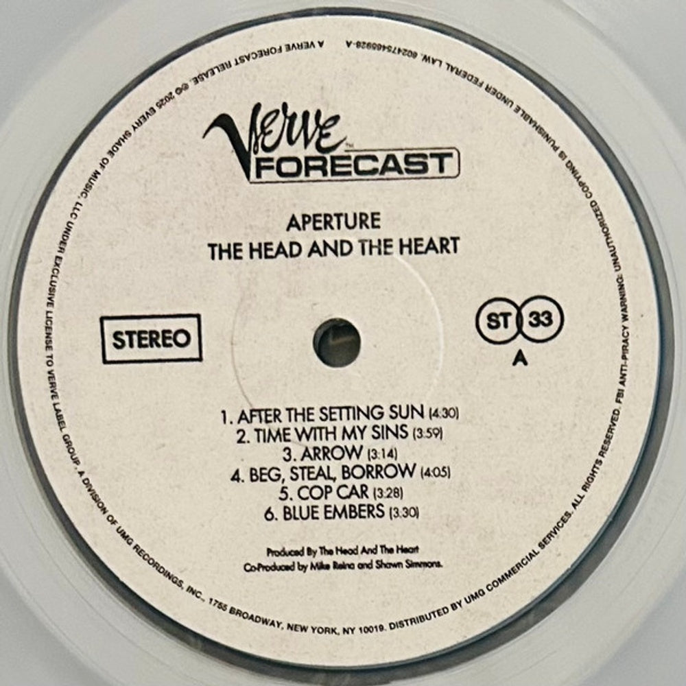 The Head And The Heart – Aperture (LP Vinyl) Vinyl Record