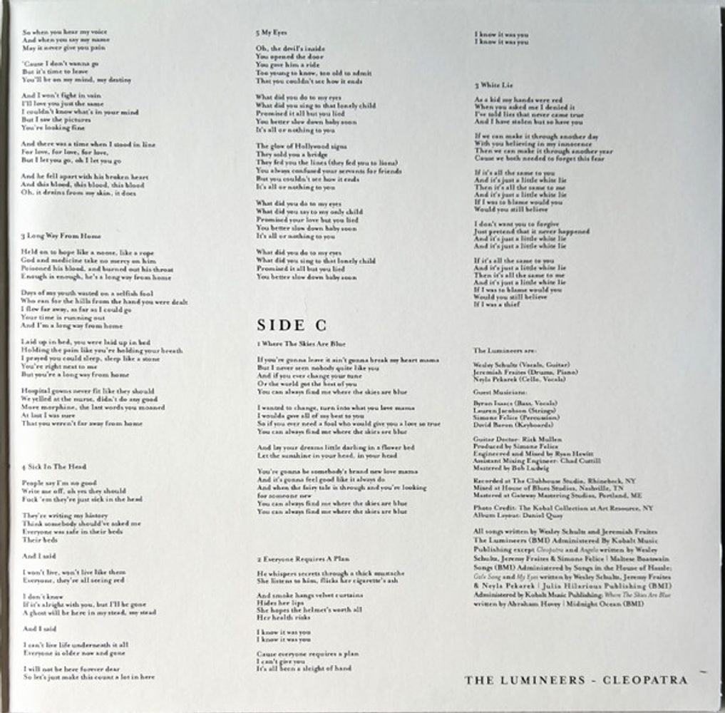 The Lumineers – Cleopatra (2-LP Vinyl) Vinyl Record