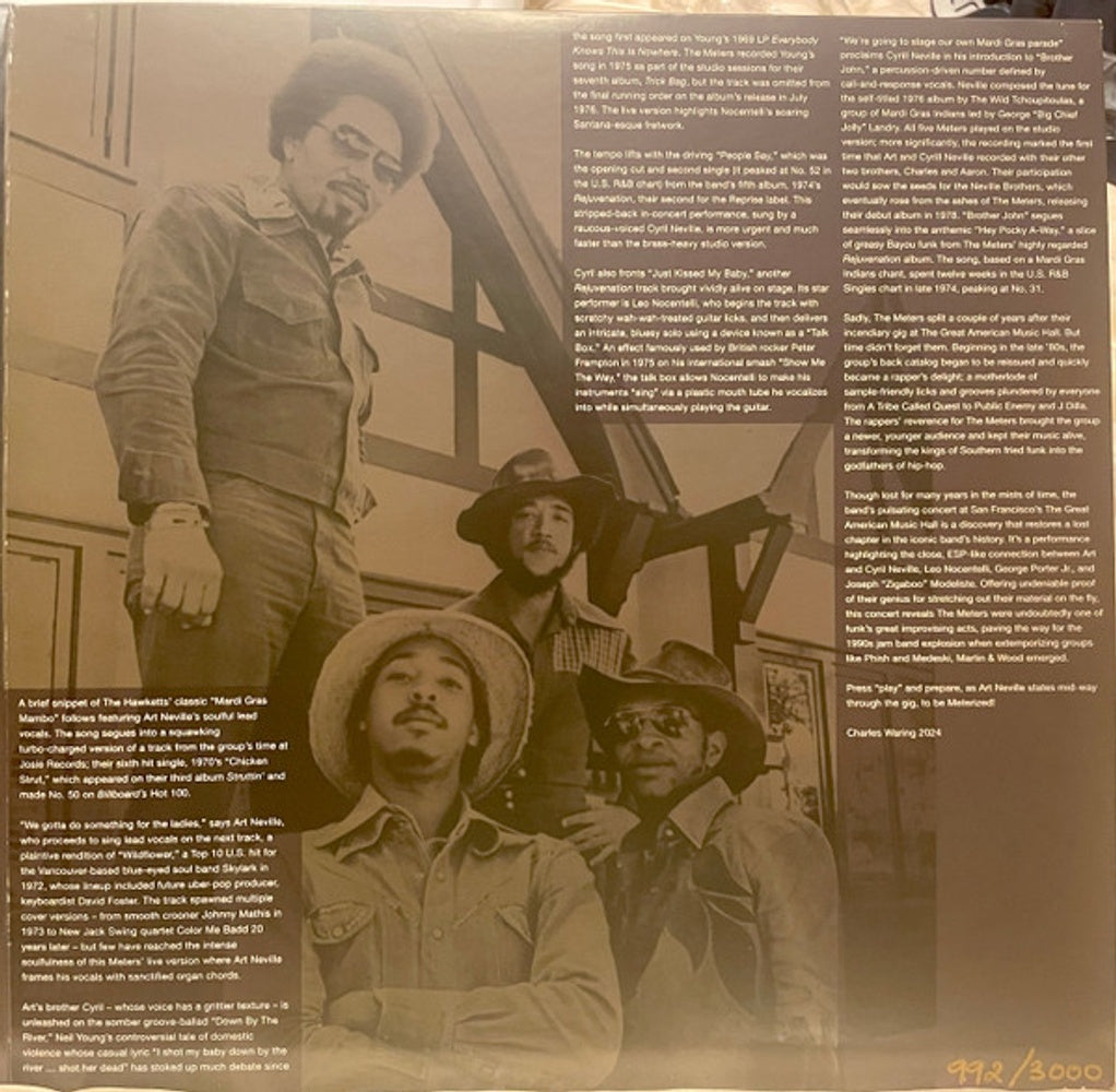 The Meters – Live At the Great American Music Hall (2-CD) Music CD