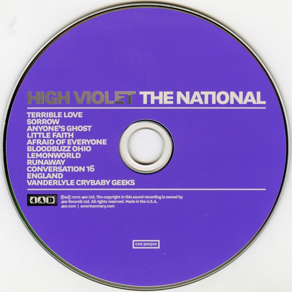 The National – High Violet Music CD