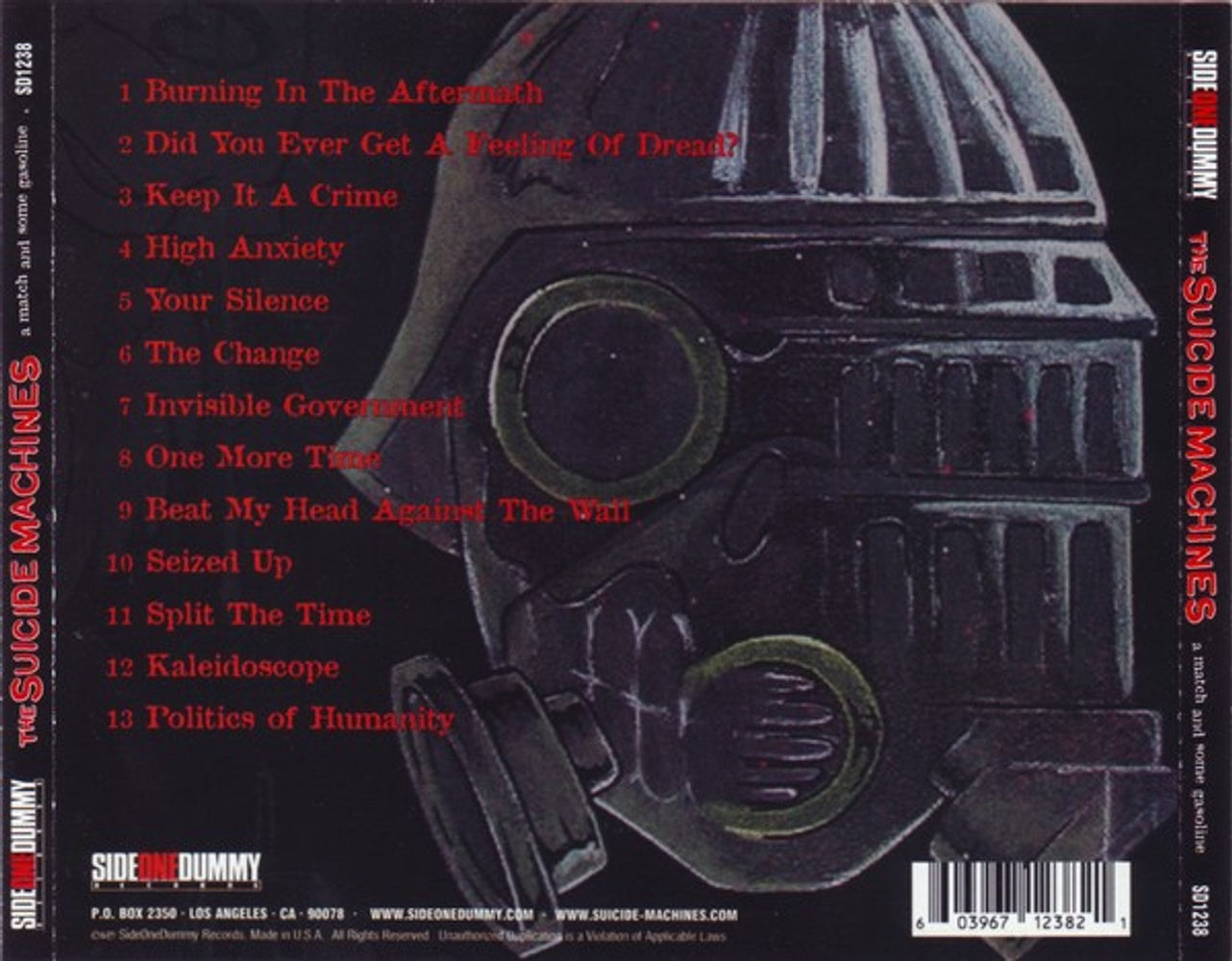 The Suicide Machines – Match & Some Gasoline Music CD