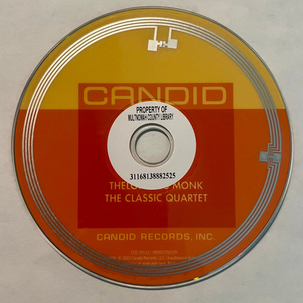 Thelonious Monk – The Classic Quartet Music CD