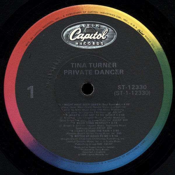 Tina Turner – Private Dancer (LP Vinyl) Vinyl Record