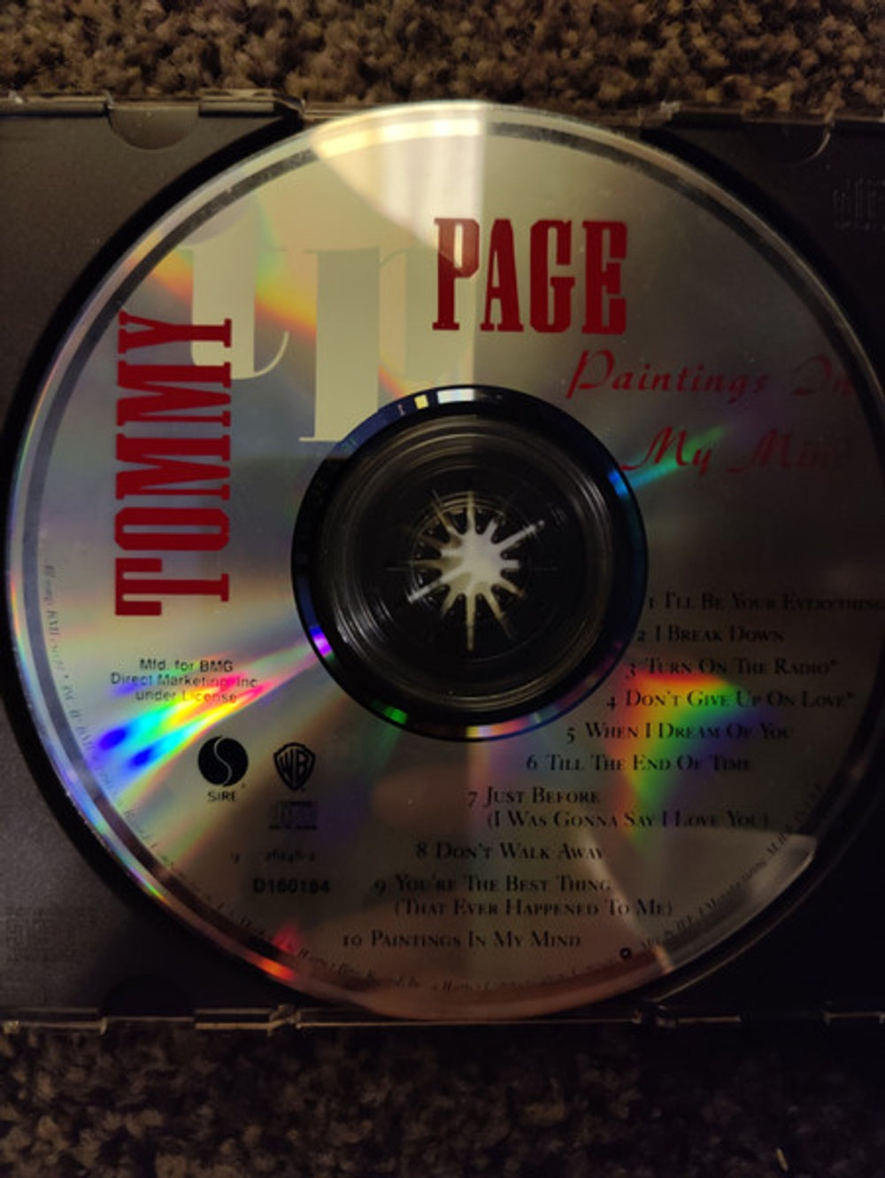 Tommy Page – Paintings in My Mind Music CD