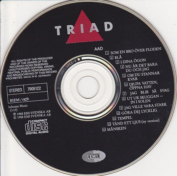 TRIAD – TRIAD (2-CD) Music CD