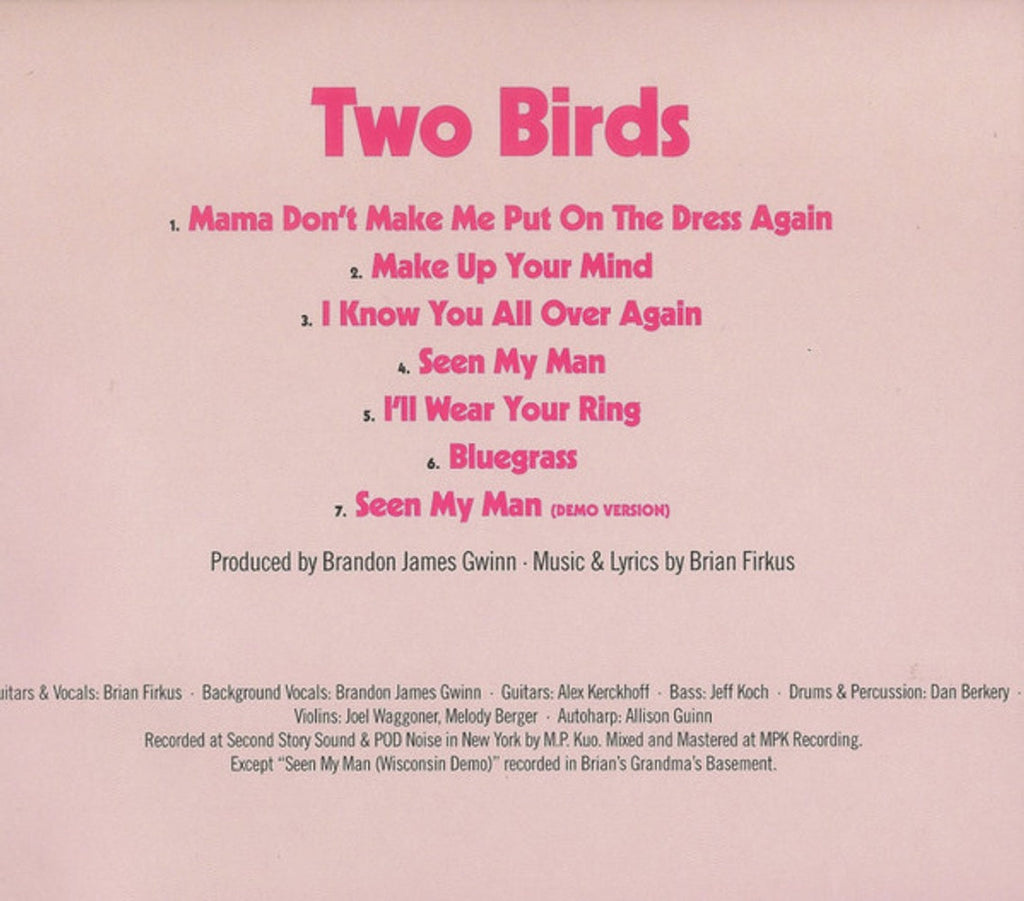 Trixie Mattel – Two Birds, One Stone Music CD