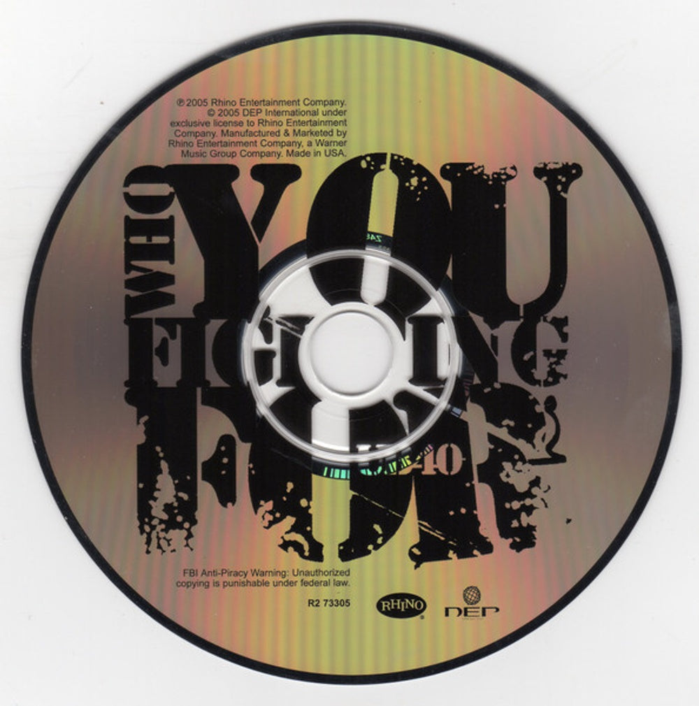 UB40 – Who You Fighting For? Music CD