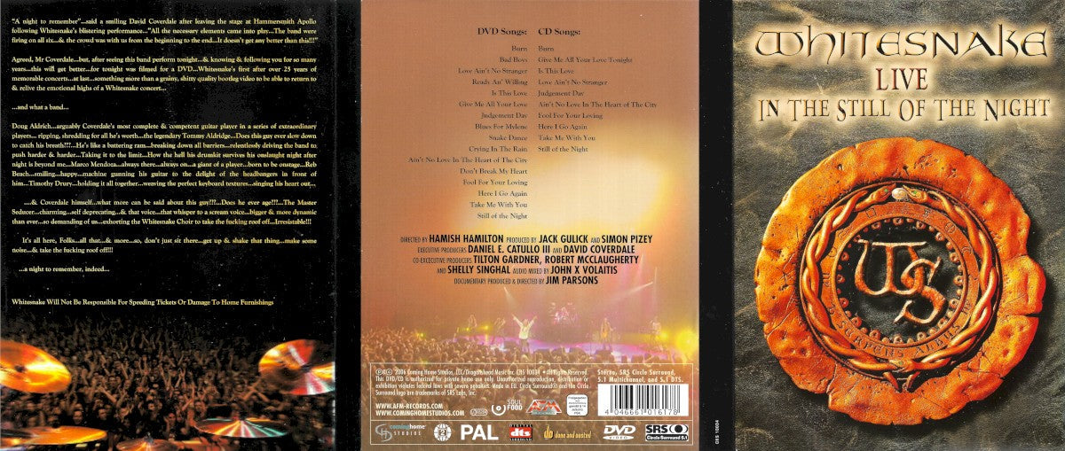 Whitesnake – Live In The Still Of The Night (2-LP Vinyl) Vinyl Record