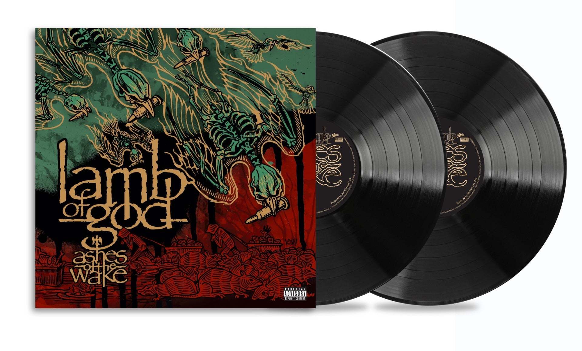 Lamb Of God Ashes Of The Wake (Deluxe Edition, Bonus Tracks, Anniversary Edition, Expanded Version) (2 Lp's) Vinyl Record
