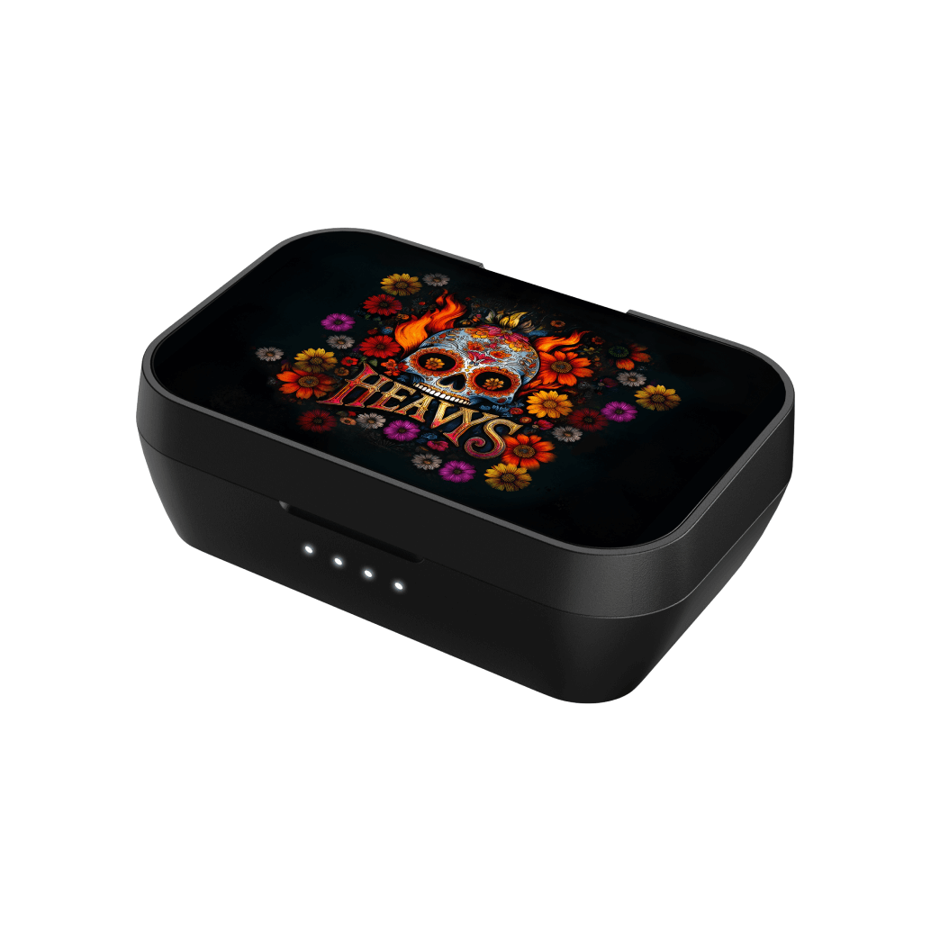 Sugar Skull Shell for Heavys EarBuds Case