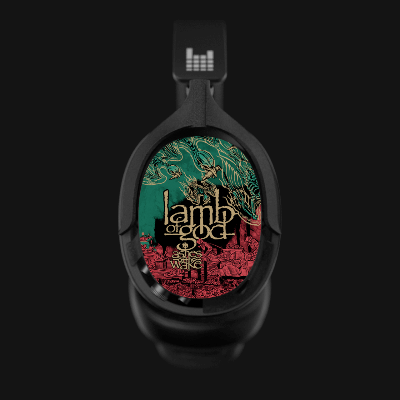 Lamb of God Ashes of The Wake Limited Edition HEAVYS Headphone Shells & Headphone Bundle